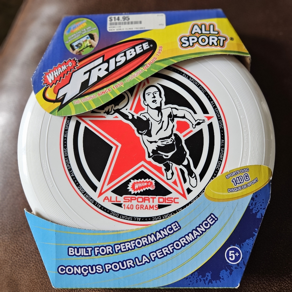 WHAM-O Frisbee All Sport Disc 140g White Outdoor Park Beach NIB